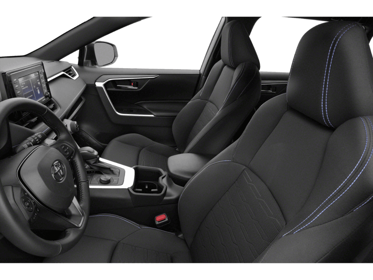 2022 Toyota RAV4 Hybrid SE - Interior Driver's Side with Door Open, Front Seat Feature