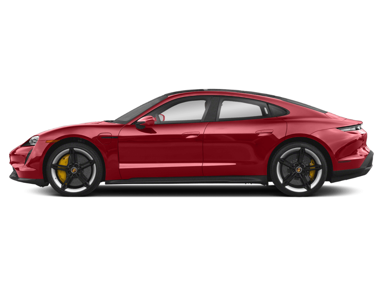 2022 Porsche Taycan Turbo - Profile, facing to the left