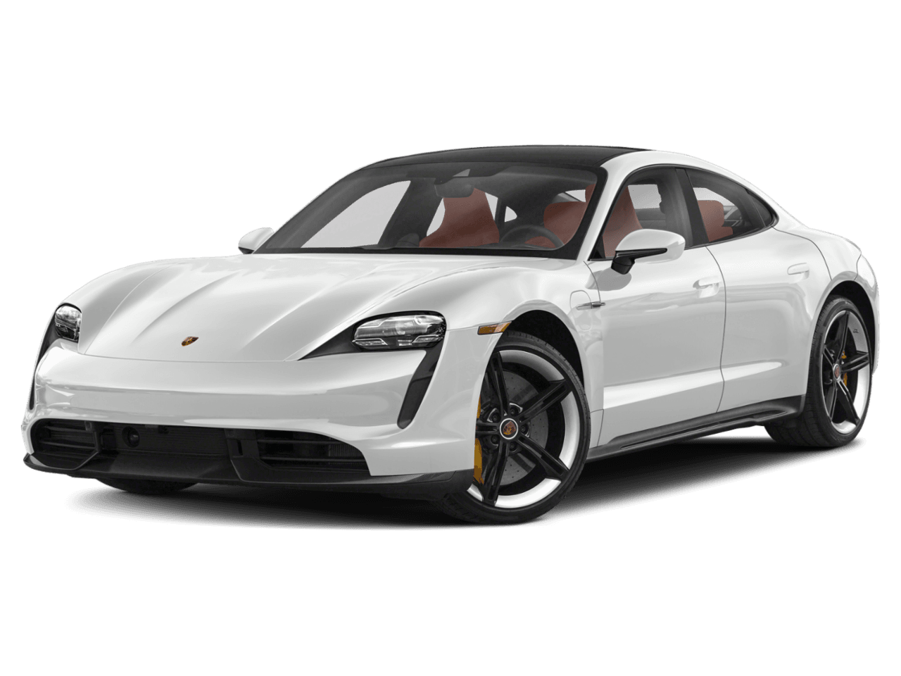 2022 Porsche Taycan Turbo S - Front 3/4, facing to the left