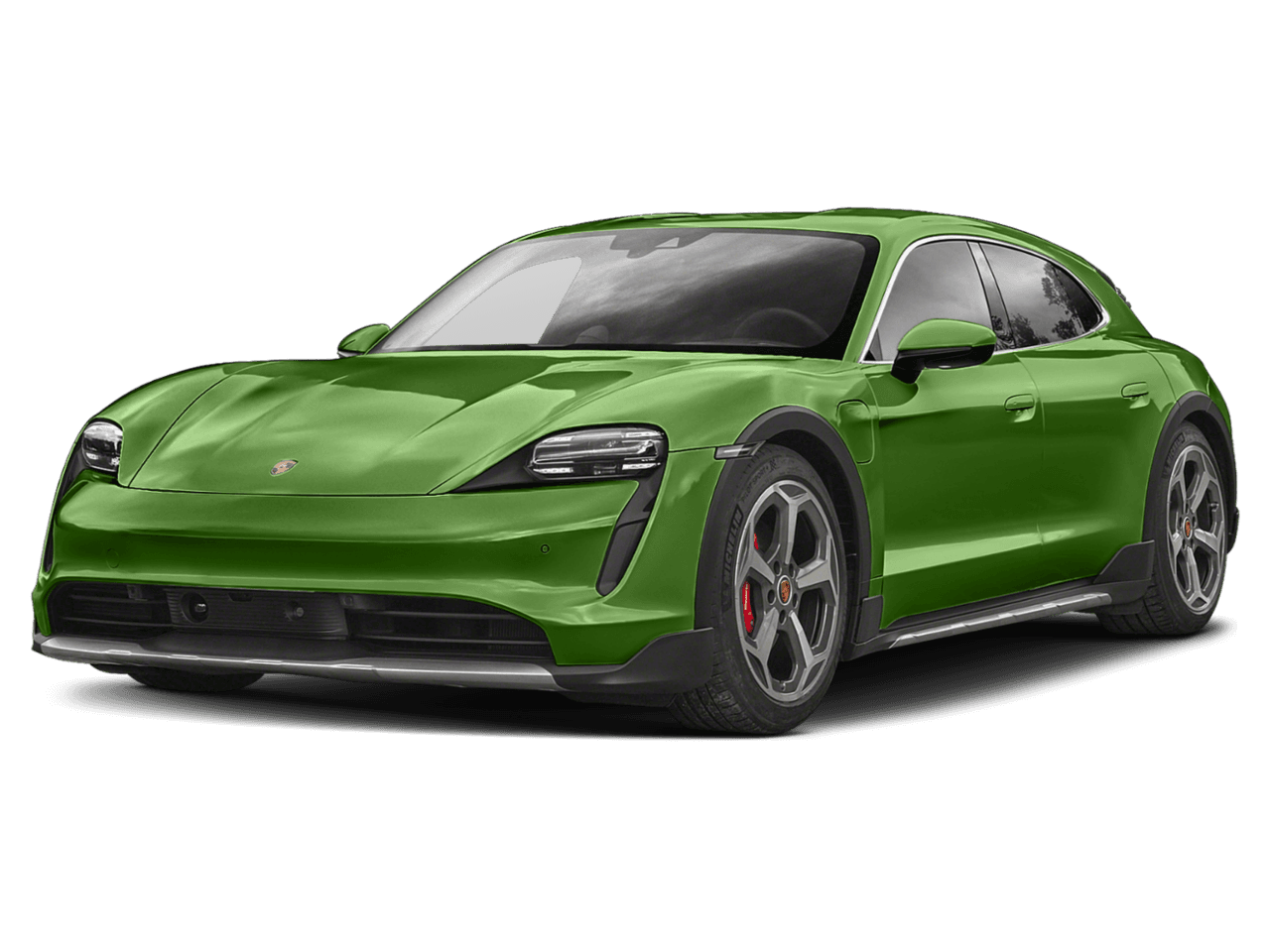 2022 Porsche Taycan 4 - Front 3/4, facing to the left