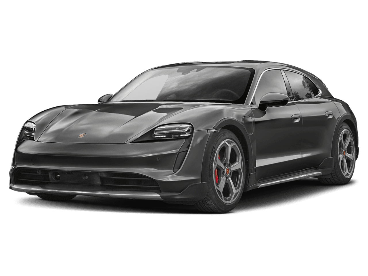 2022 Porsche Taycan 4S - Front 3/4, facing to the left