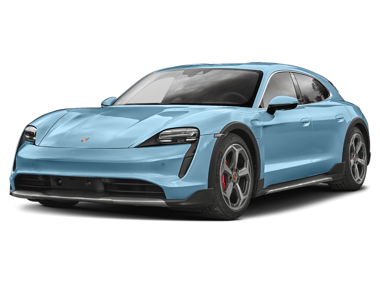 2022 Porsche Taycan 4S - Front 3/4, facing to the left