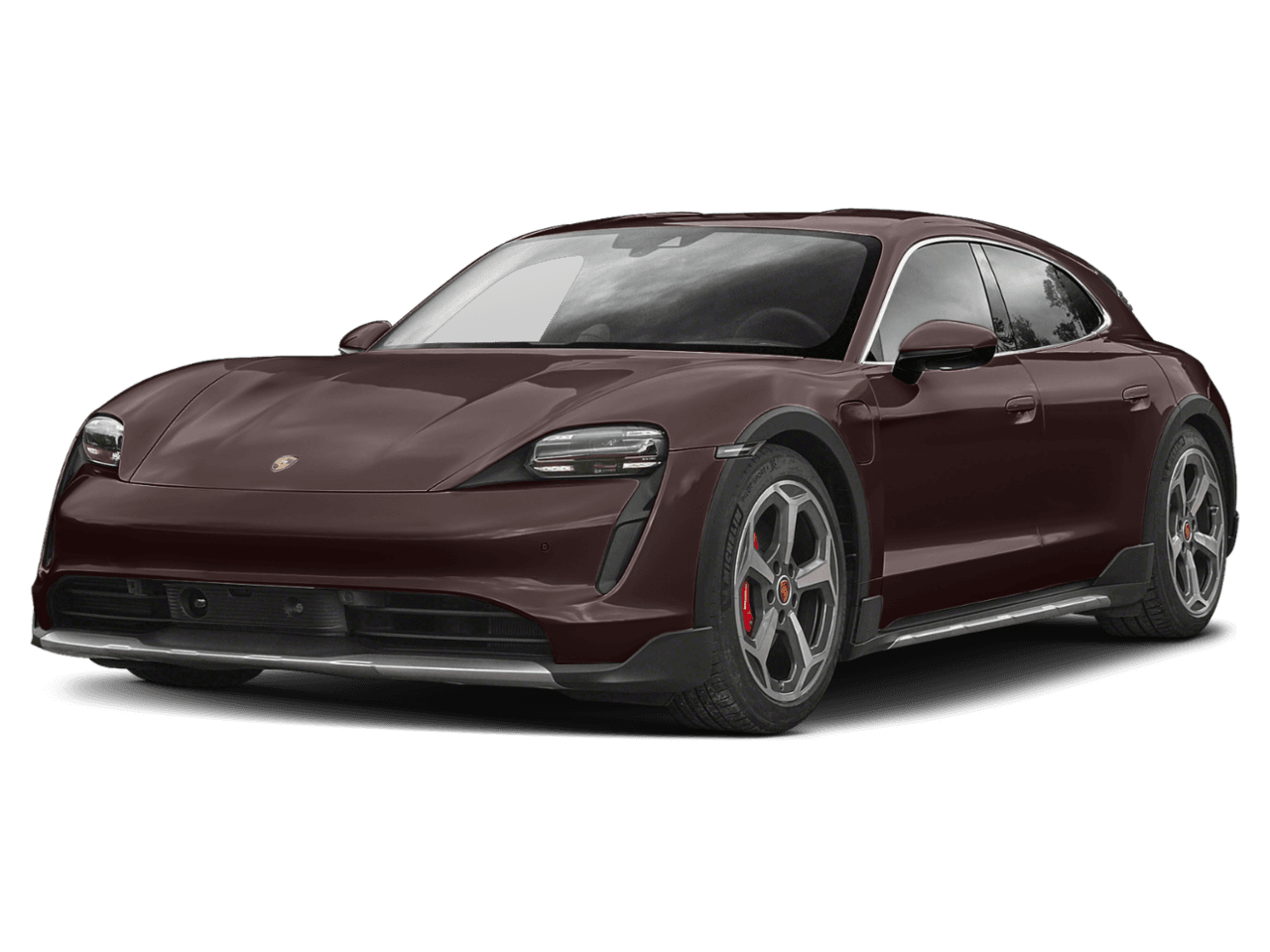 2022 Porsche Taycan Turbo - Front 3/4, facing to the left