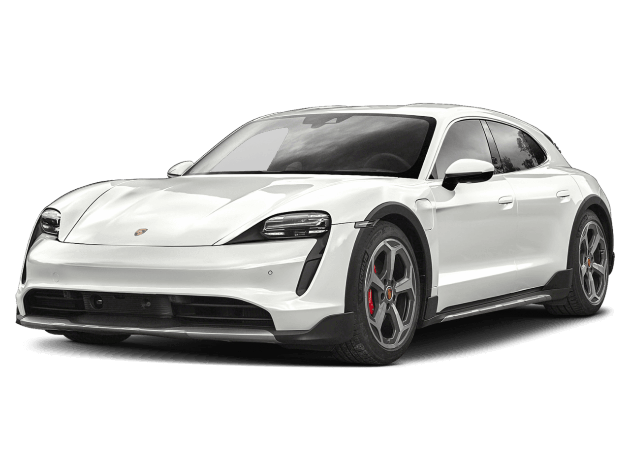 2022 Porsche Taycan Turbo - Front 3/4, facing to the left