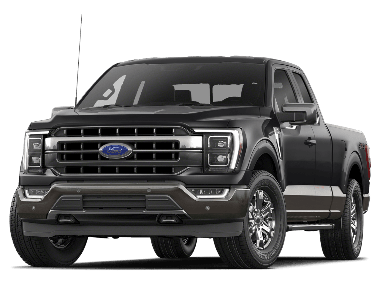 2022 Ford F-150 LARIAT - Front 3/4, facing to the left