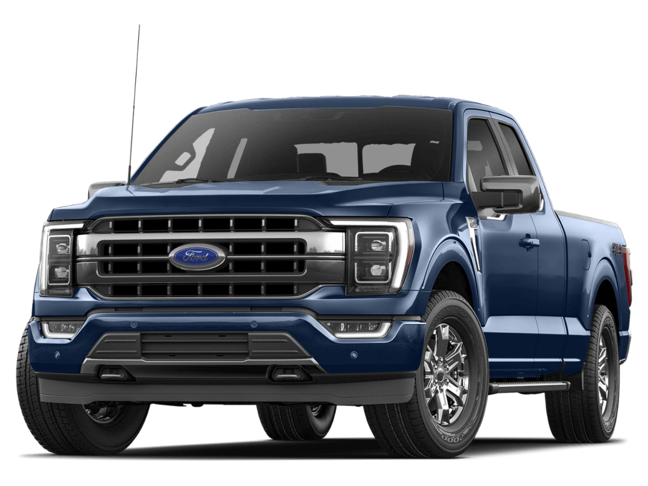 2022 Ford F-150 LARIAT - Front 3/4, facing to the left