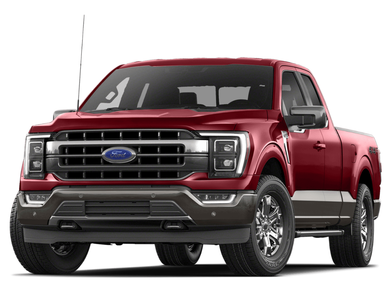 2022 Ford F-150 LARIAT - Front 3/4, facing to the left