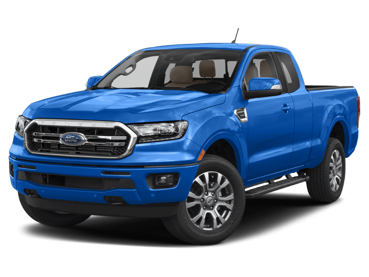 2022 Ford Ranger LARIAT - Front 3/4, facing to the left
