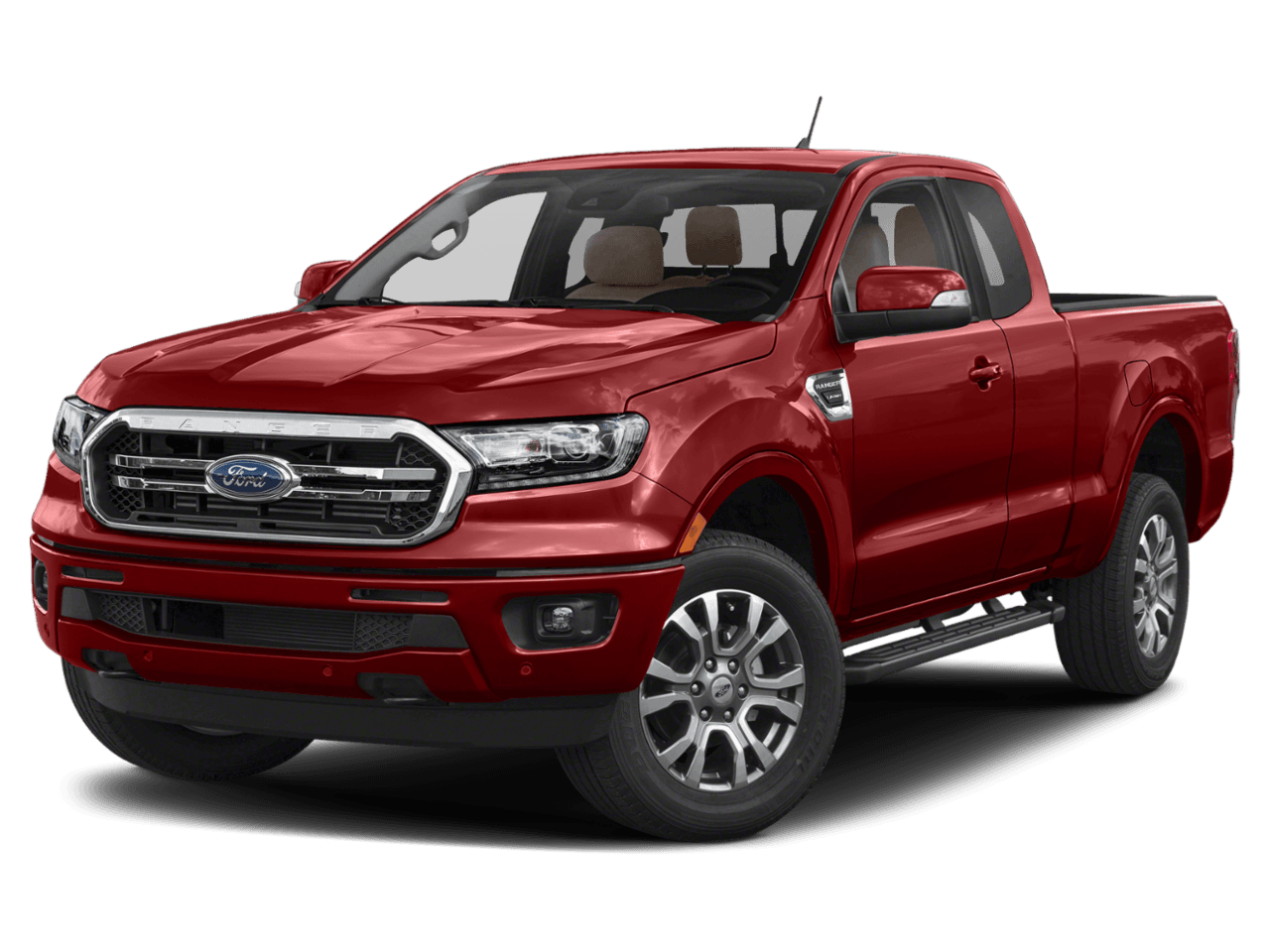 2022 Ford Ranger LARIAT - Front 3/4, facing to the left
