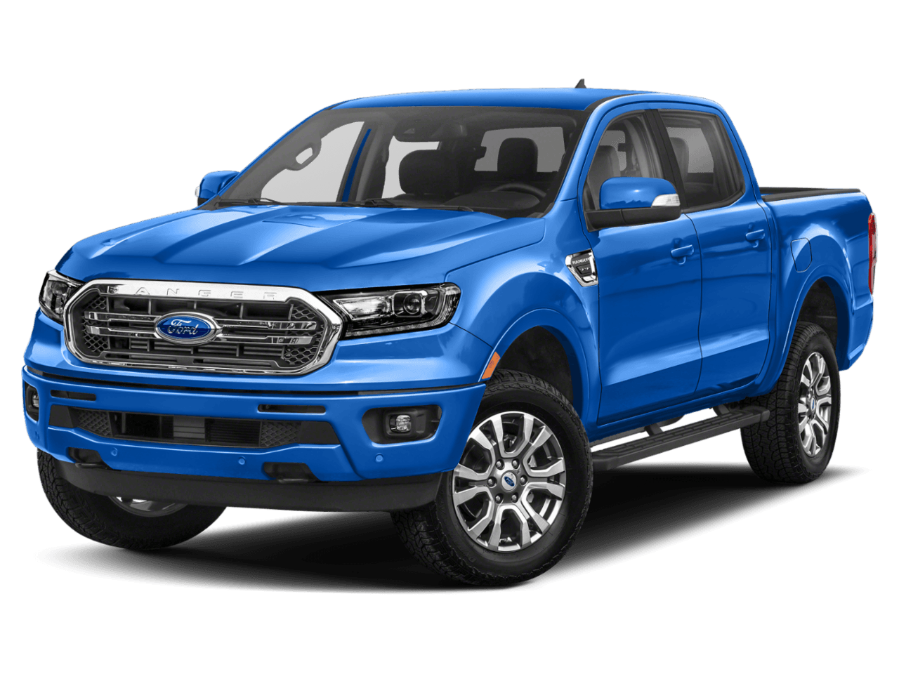 2022 Ford Ranger LARIAT - Front 3/4, facing to the left