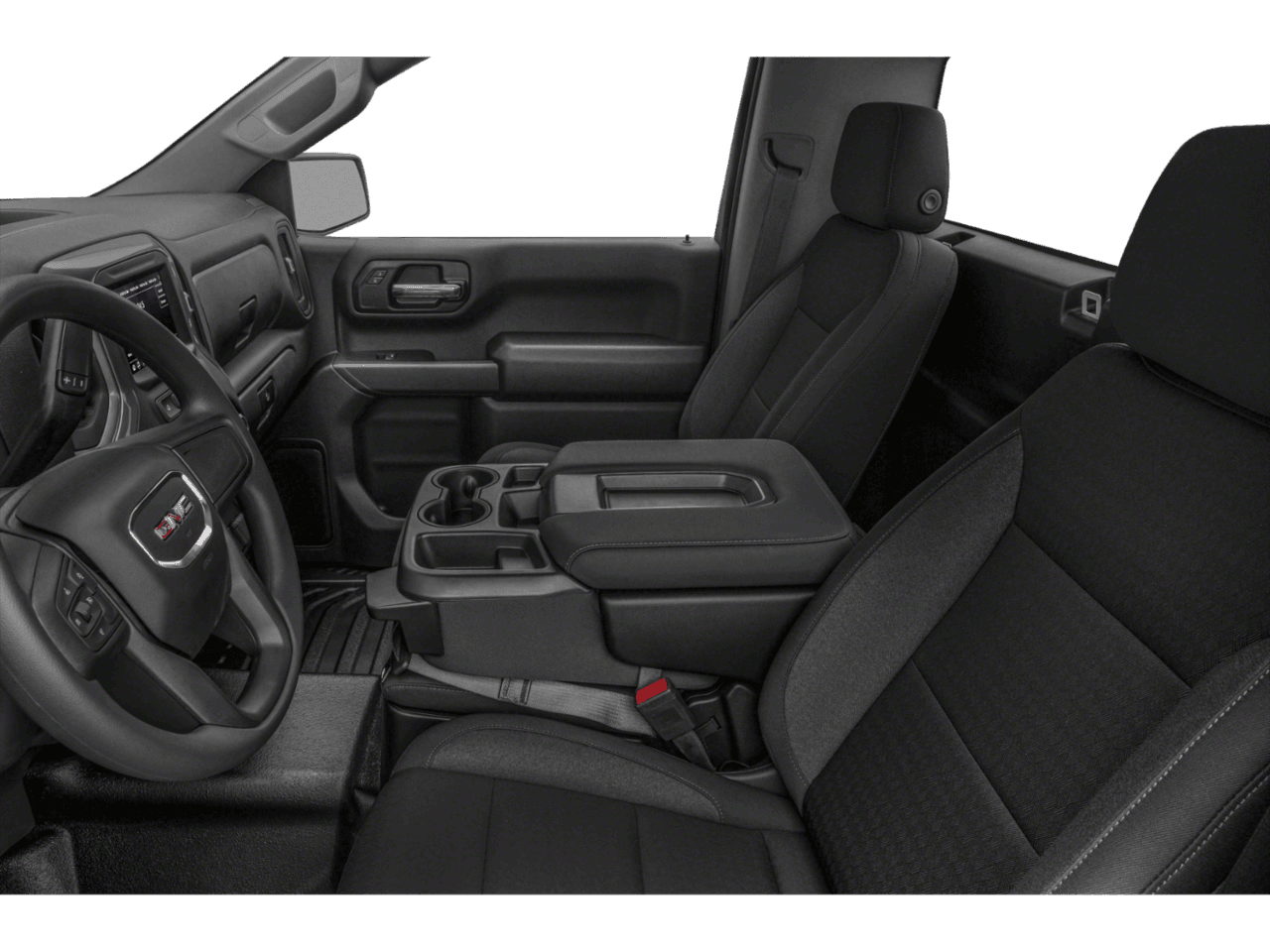 2022 GMC Sierra 1500 Pro - Interior Driver's Side with Door Open, Front Seat Feature