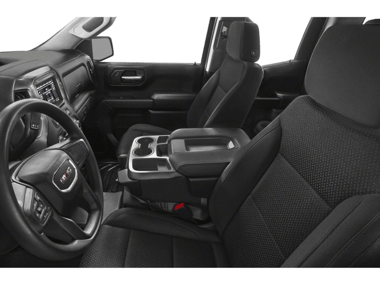 2022 GMC Sierra 1500 SLE - Interior Driver's Side with Door Open, Front Seat Feature