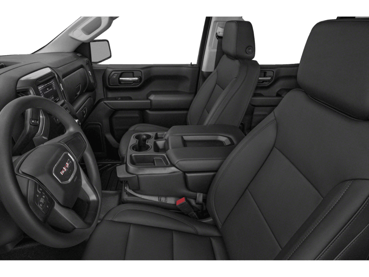 2022 GMC Sierra 1500 AT4 - Interior Driver's Side with Door Open, Front Seat Feature