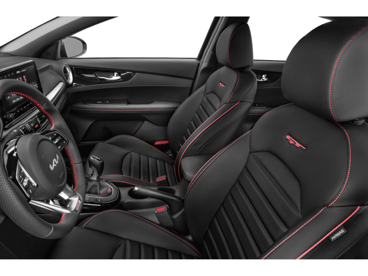 2022 Kia Forte GT-Line - Interior Driver's Side with Door Open, Front Seat Feature