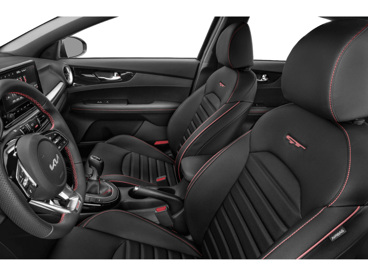 2022 Kia Forte GT - Interior Driver's Side with Door Open, Front Seat Feature