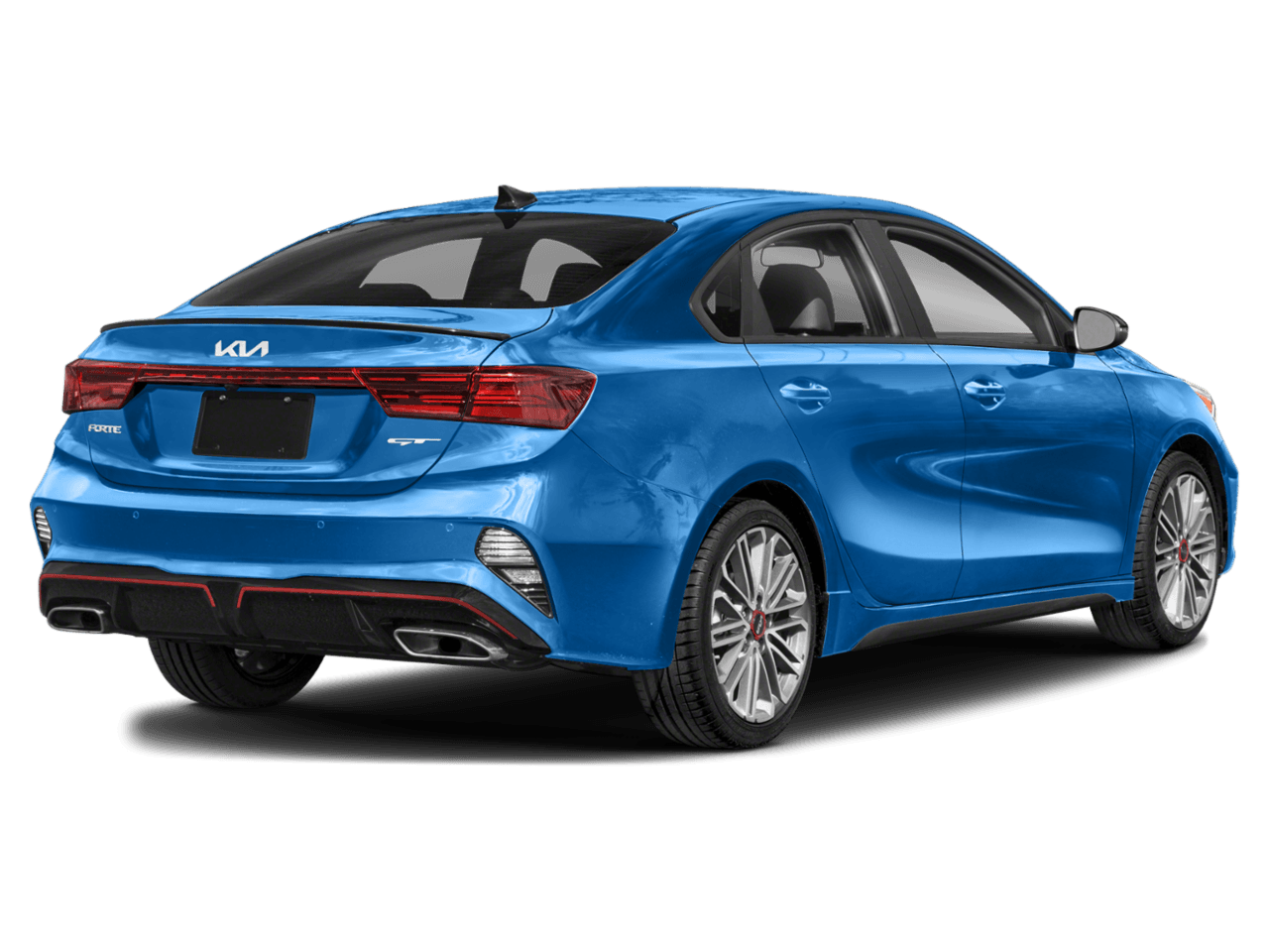2022 Kia Forte GT - Rear 3/4, facing to the right