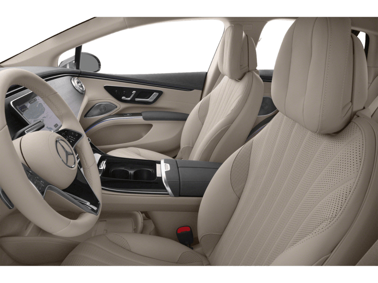 2022 Mercedes-Benz EQS EQS 450+ - Interior Driver's Side with Door Open, Front Seat Feature
