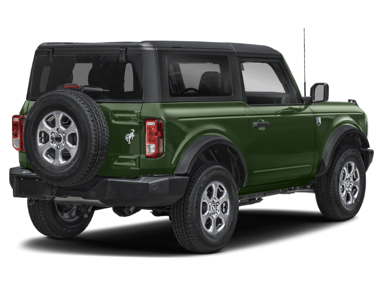 2022 Ford Bronco Big - Rear 3/4, facing to the right