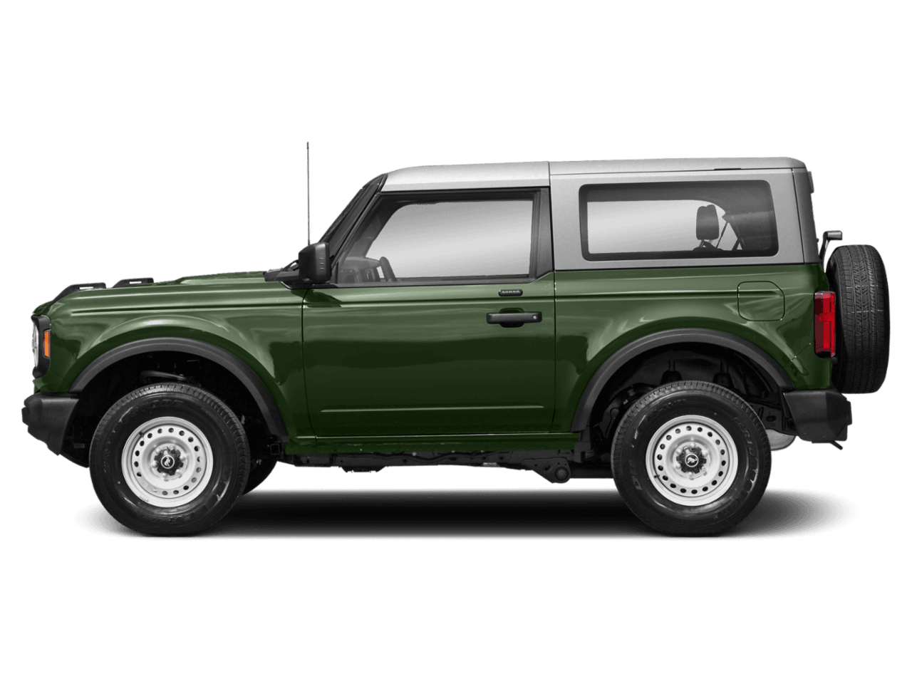 2022 Ford Bronco Black - Profile, facing to the left