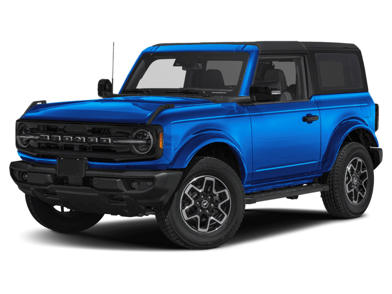 2022 Ford Bronco Outer - Front 3/4, facing to the left
