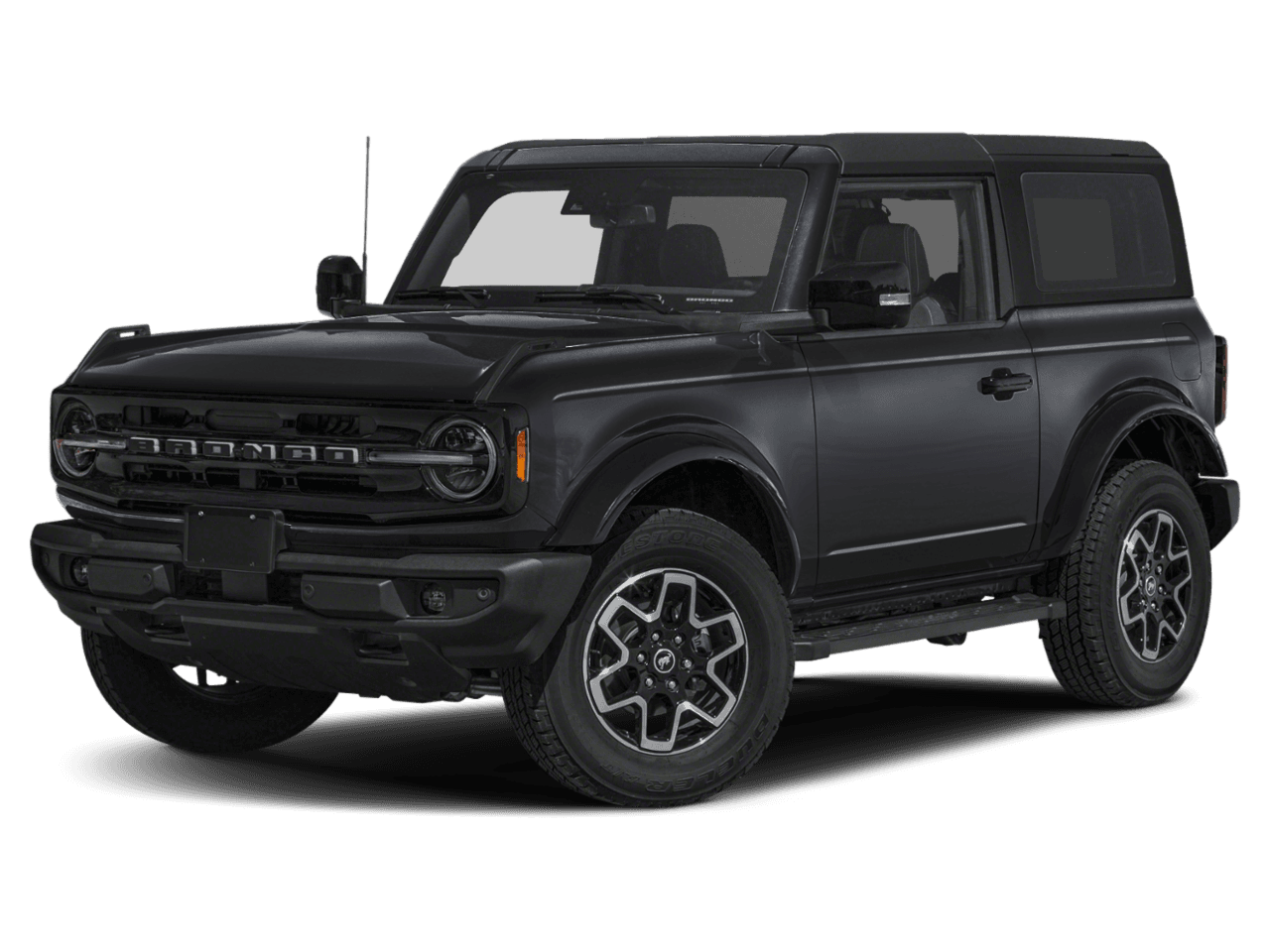 2022 Ford Bronco Outer - Front 3/4, facing to the left