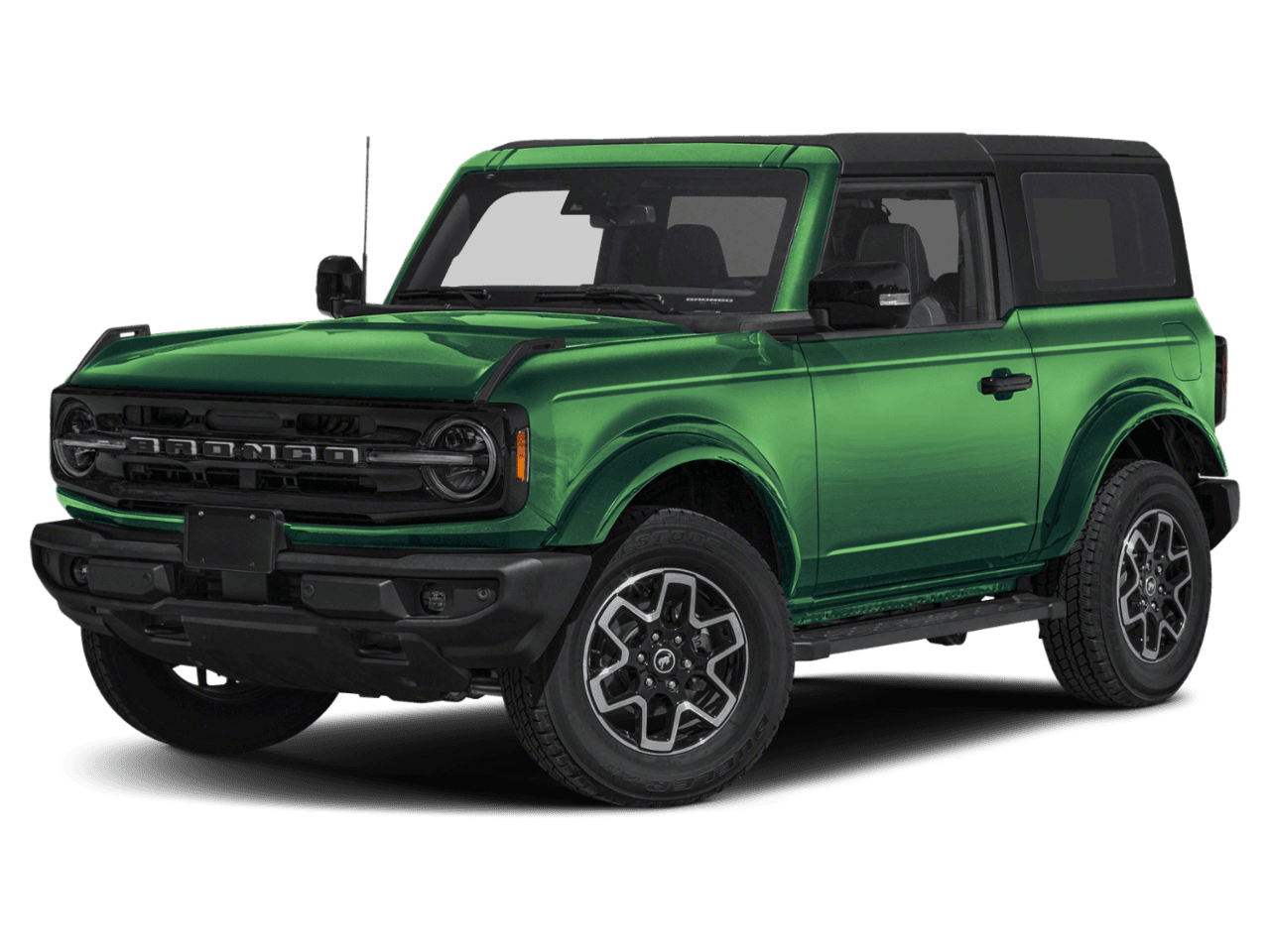 2022 Ford Bronco Outer - Front 3/4, facing to the left