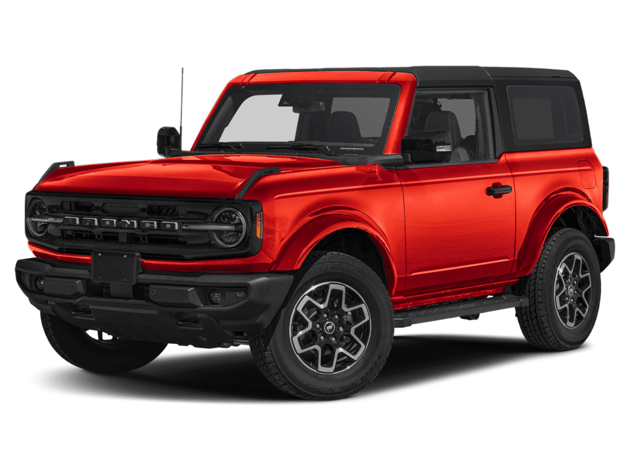 2022 Ford Bronco Outer - Front 3/4, facing to the left