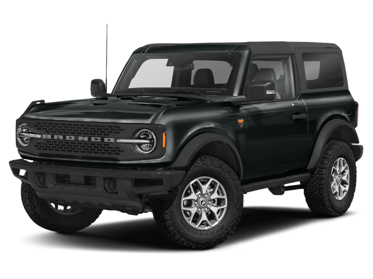 2022 Ford Bronco Badlands - Front 3/4, facing to the left