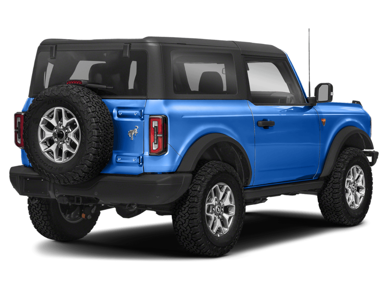 2022 Ford Bronco Badlands - Rear 3/4, facing to the right