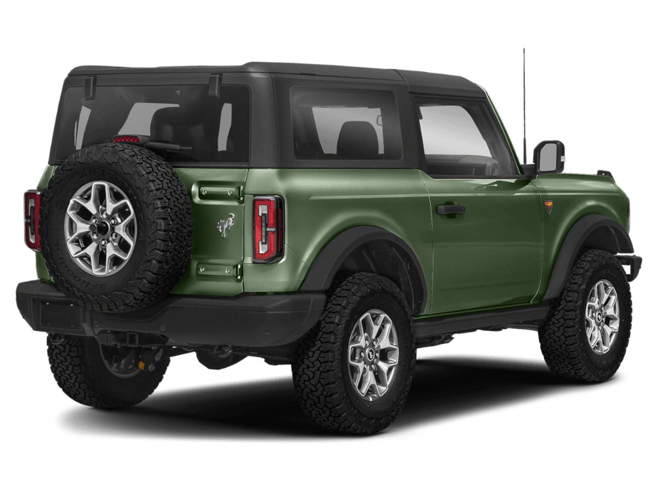 2022 Ford Bronco Badlands - Rear 3/4, facing to the right