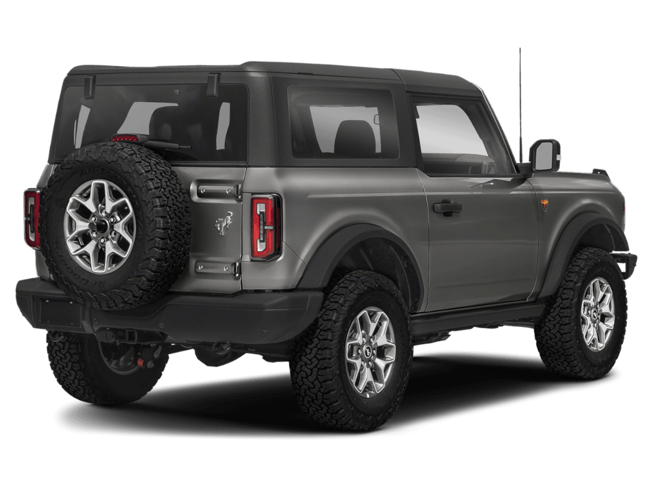 2022 Ford Bronco Badlands - Rear 3/4, facing to the right