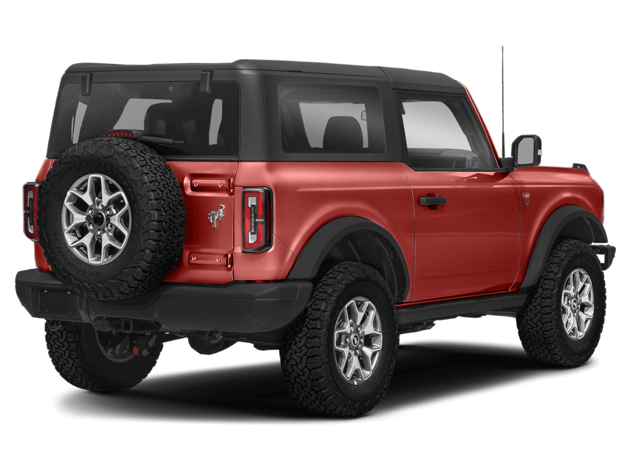 2022 Ford Bronco Badlands - Rear 3/4, facing to the right