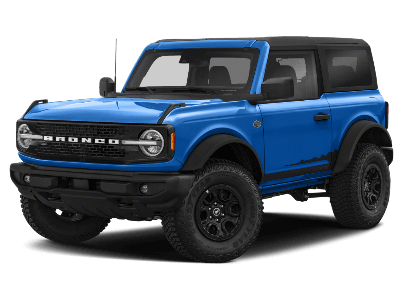 2022 Ford Bronco Wildtrak - Front 3/4, facing to the left