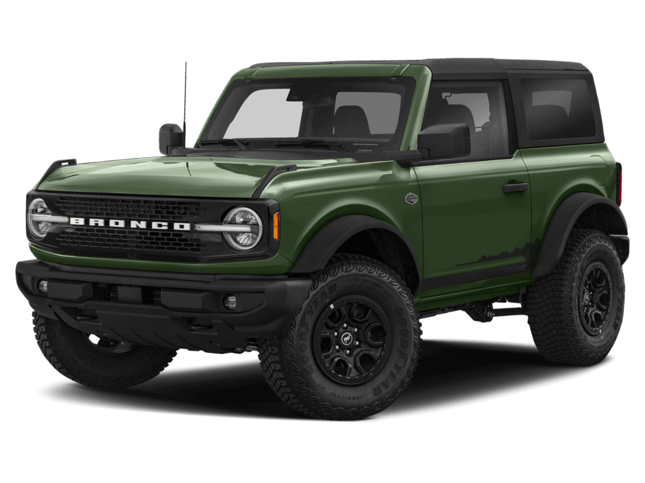 2022 Ford Bronco Wildtrak - Front 3/4, facing to the left