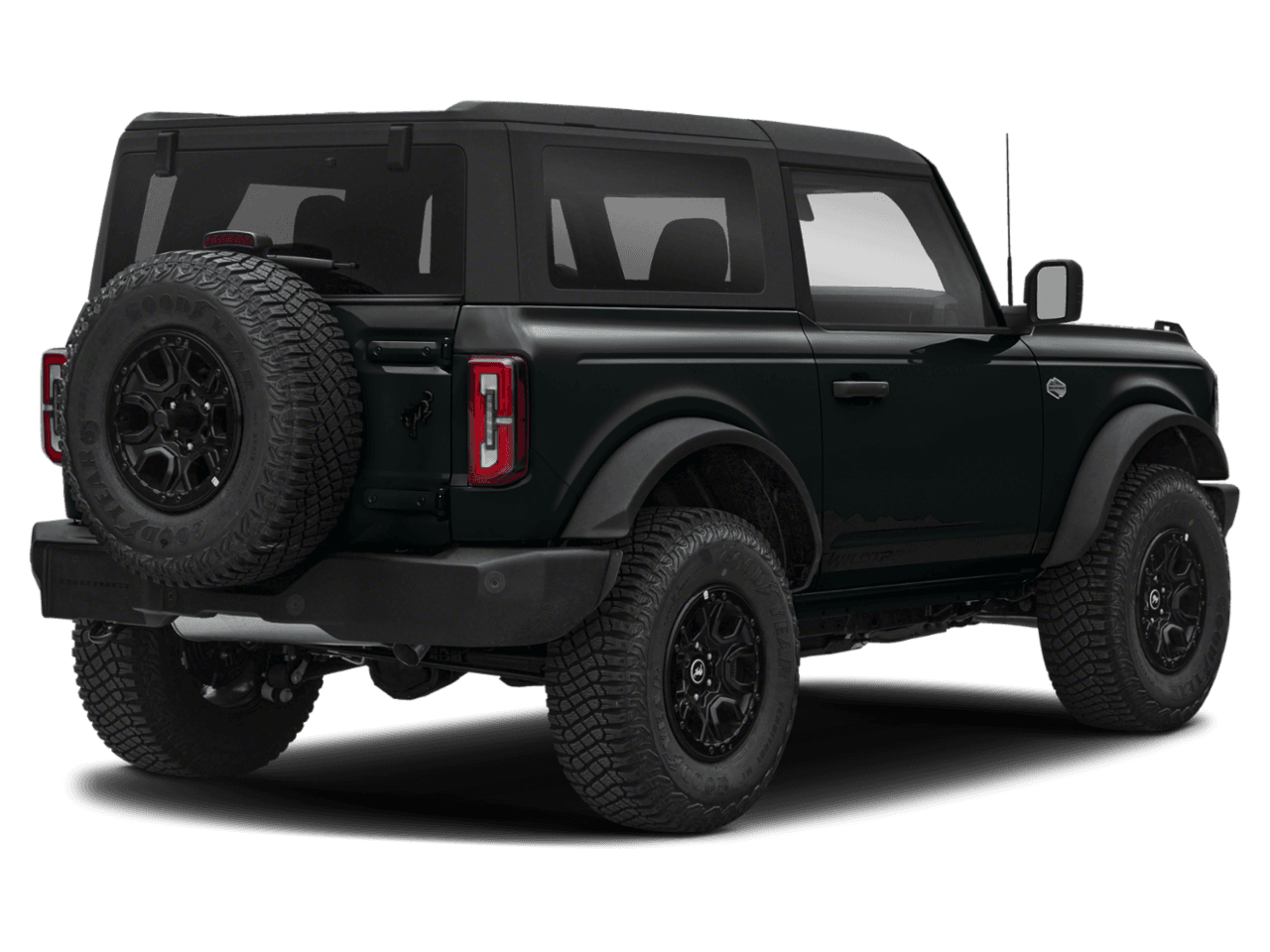 2022 Ford Bronco Wildtrak - Rear 3/4, facing to the right