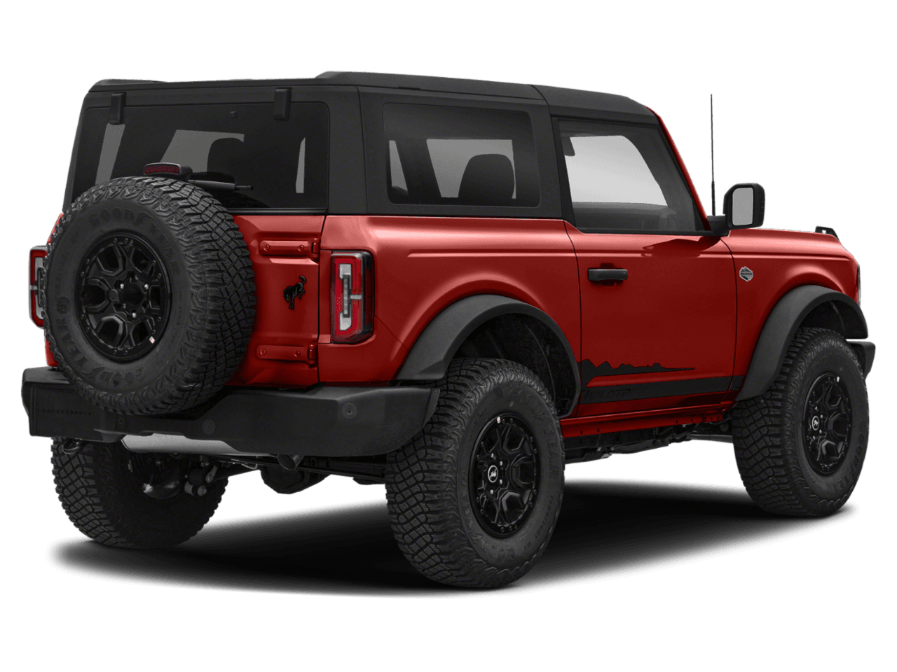 2022 Ford Bronco Wildtrak - Rear 3/4, facing to the right