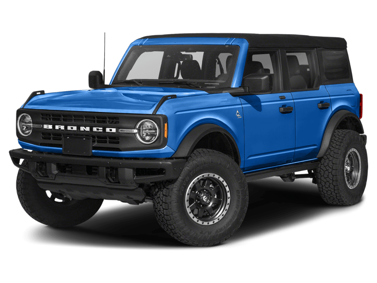 2022 Ford Bronco Black - Front 3/4, facing to the left