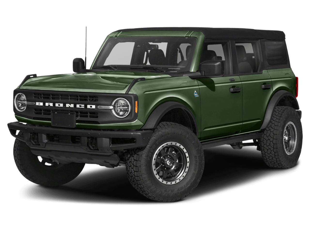 2022 Ford Bronco Black - Front 3/4, facing to the left
