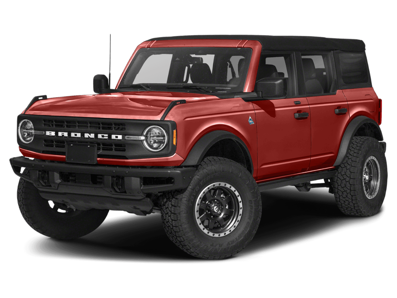 2022 Ford Bronco Black - Front 3/4, facing to the left