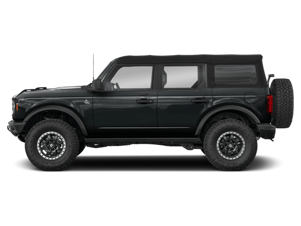 2022 Ford Bronco Black - Profile, facing to the left