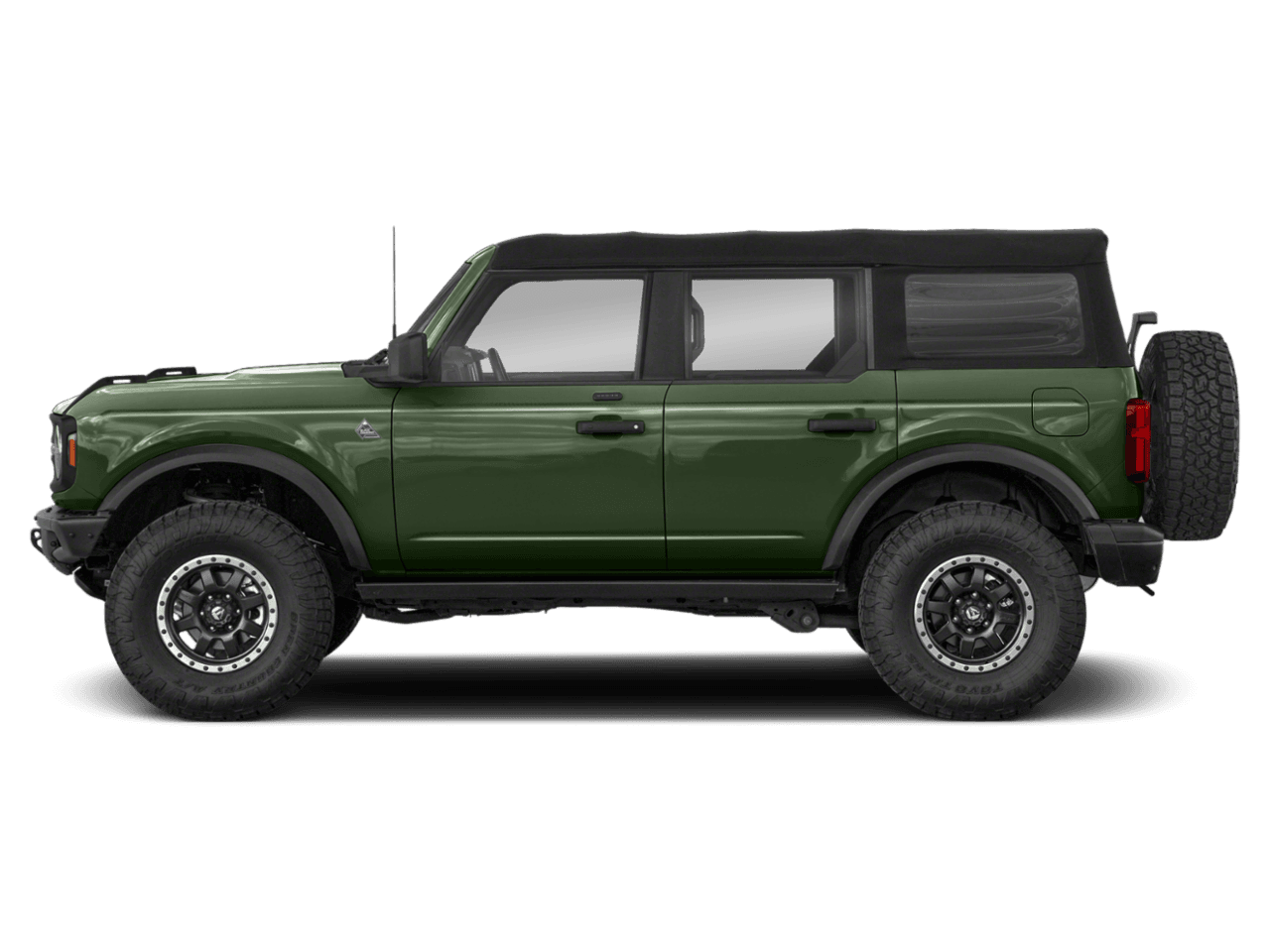 2022 Ford Bronco Black - Profile, facing to the left