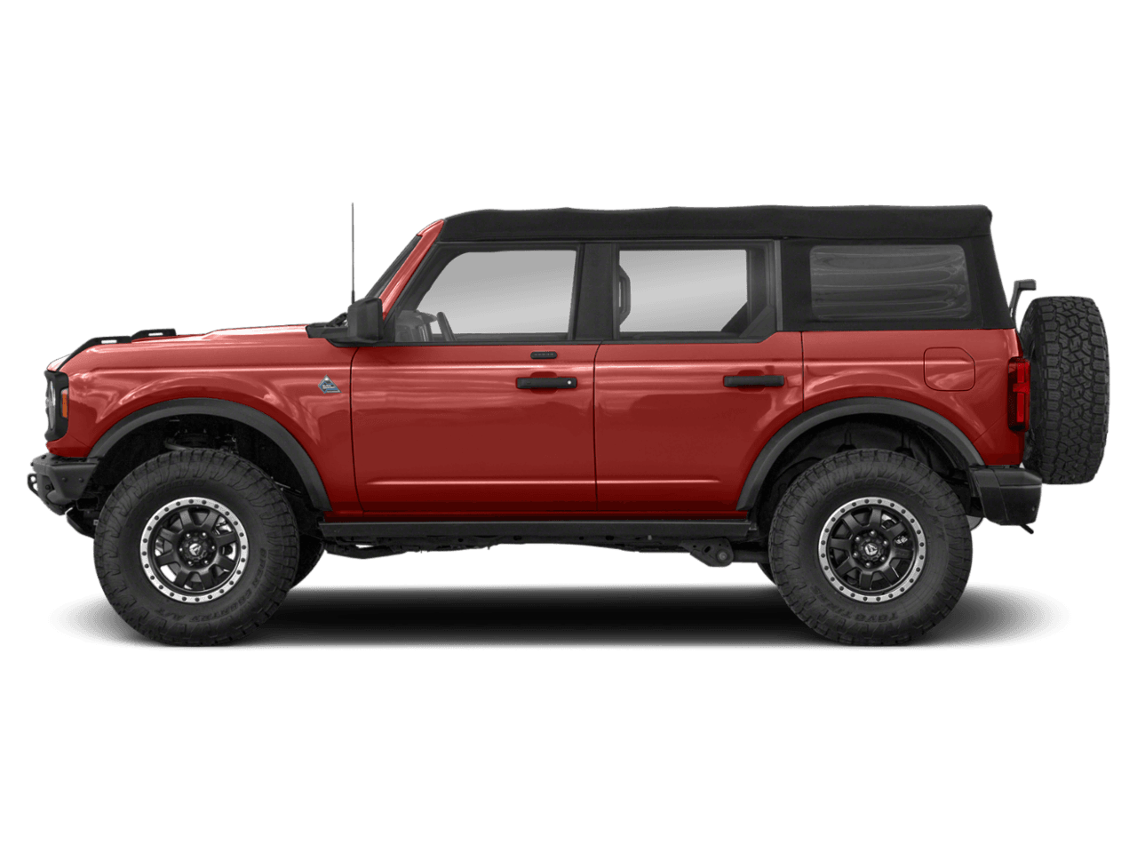 2022 Ford Bronco Black - Profile, facing to the left