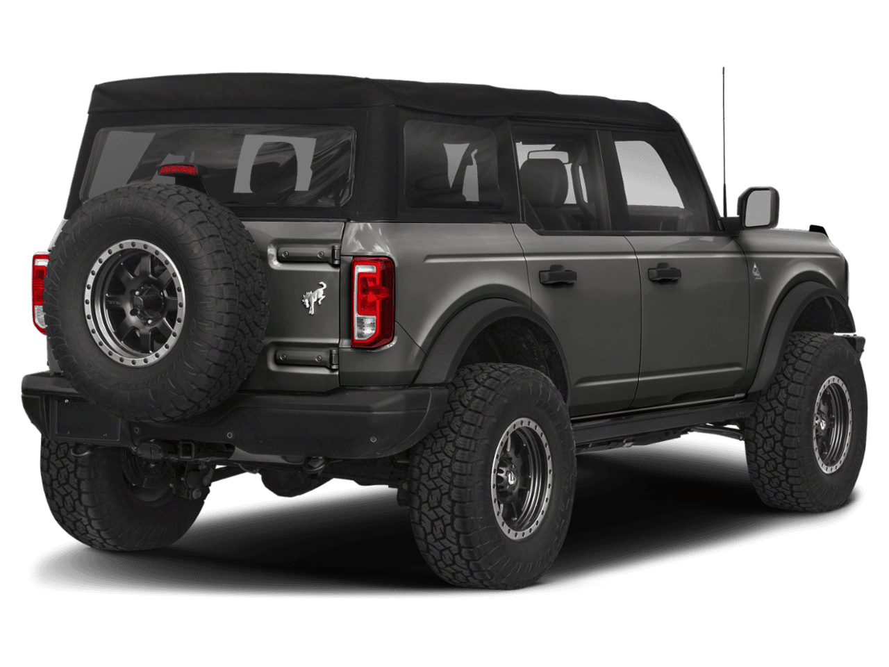 2022 Ford Bronco Black - Rear 3/4, facing to the right