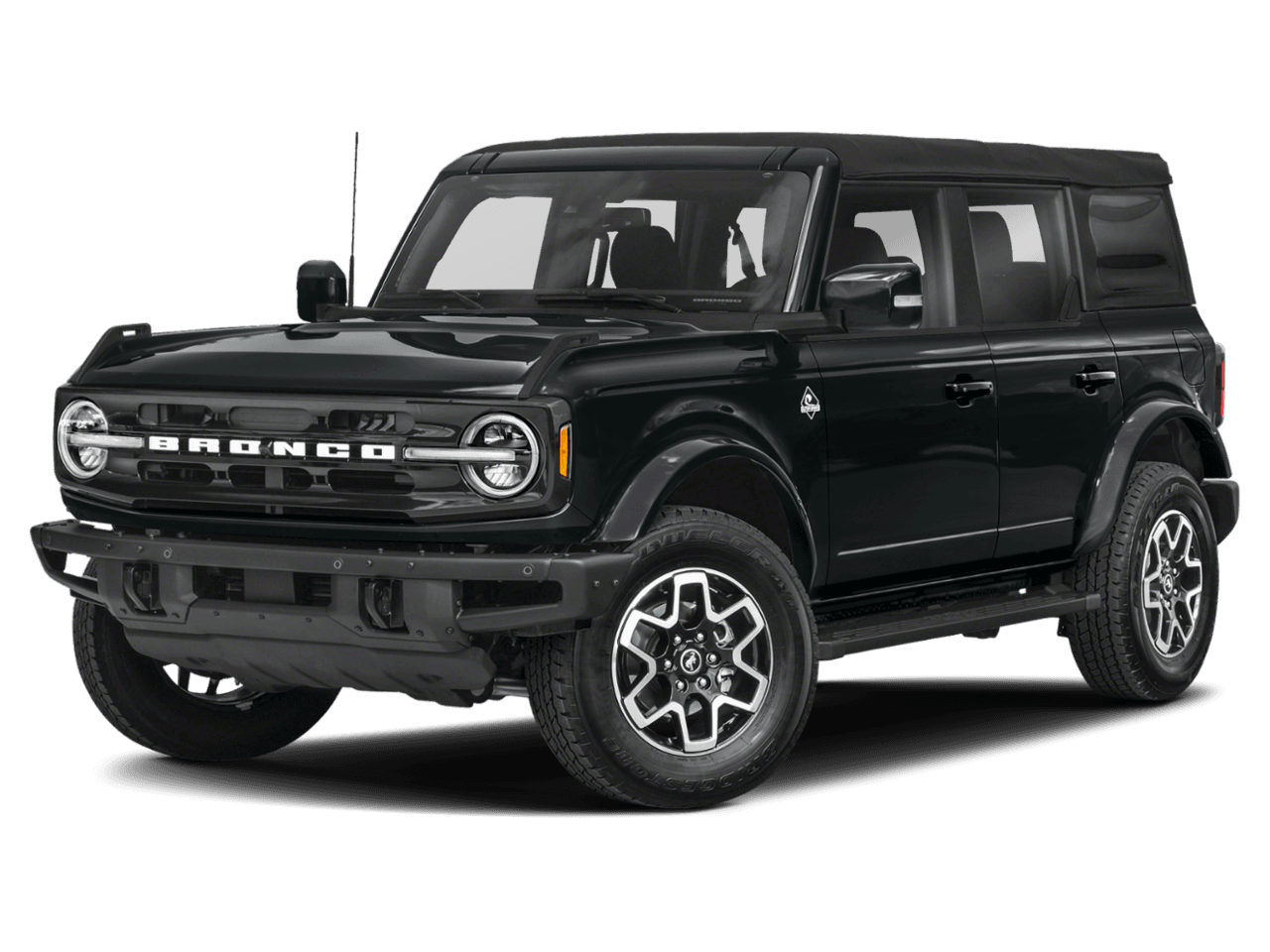 2022 Ford Bronco Outer - Front 3/4, facing to the left