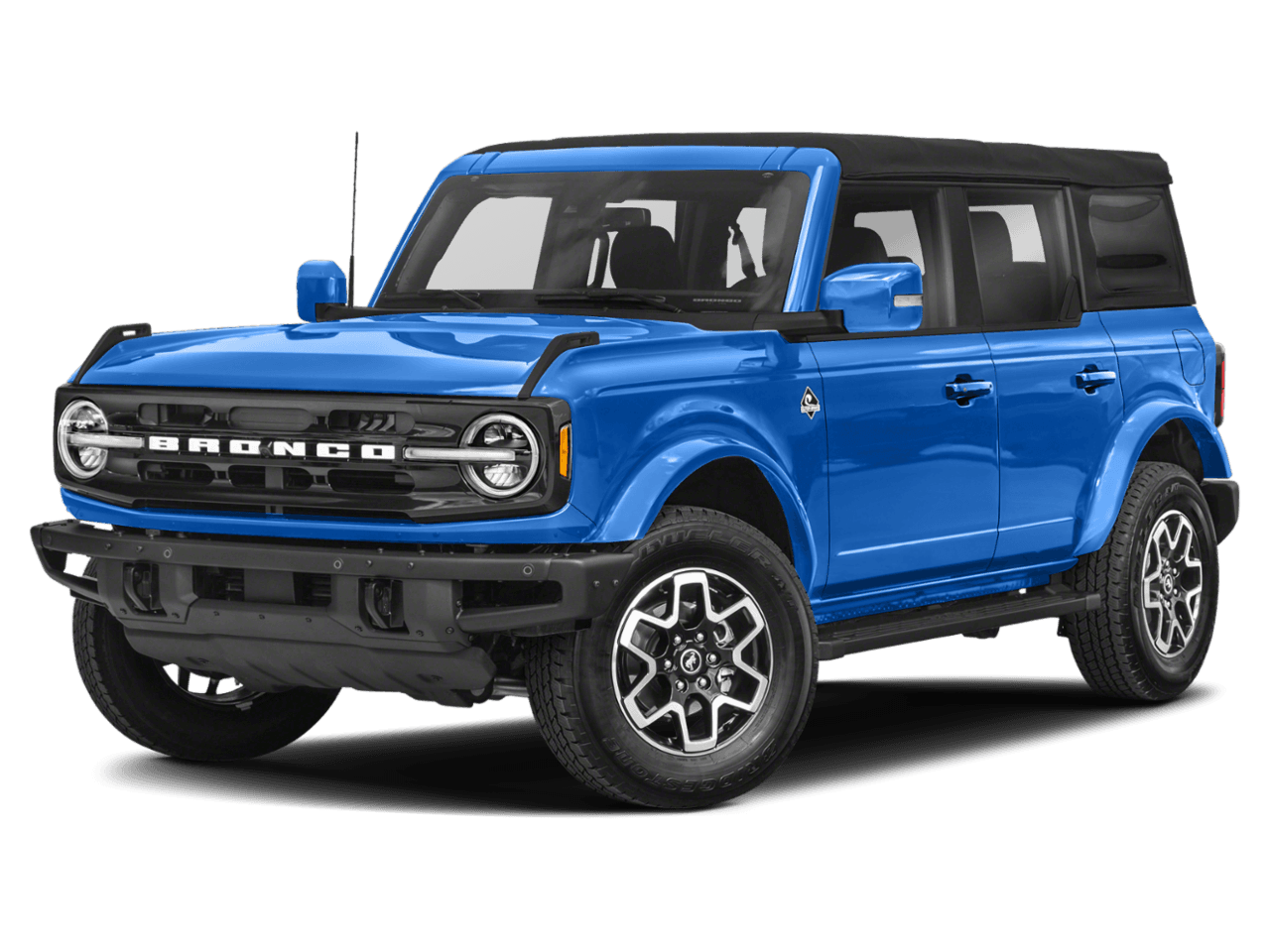 2022 Ford Bronco Outer - Front 3/4, facing to the left