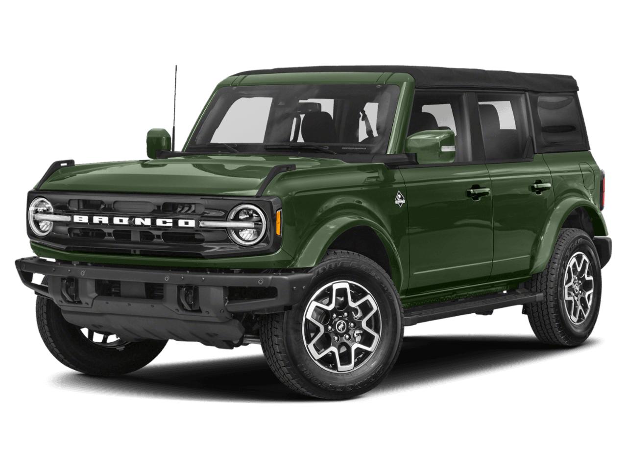 2022 Ford Bronco Outer - Front 3/4, facing to the left