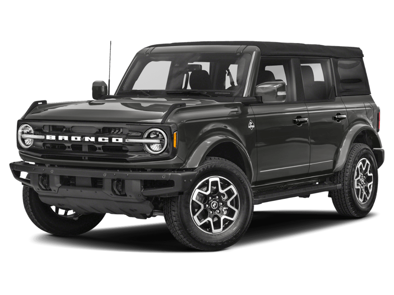 2022 Ford Bronco Outer - Front 3/4, facing to the left