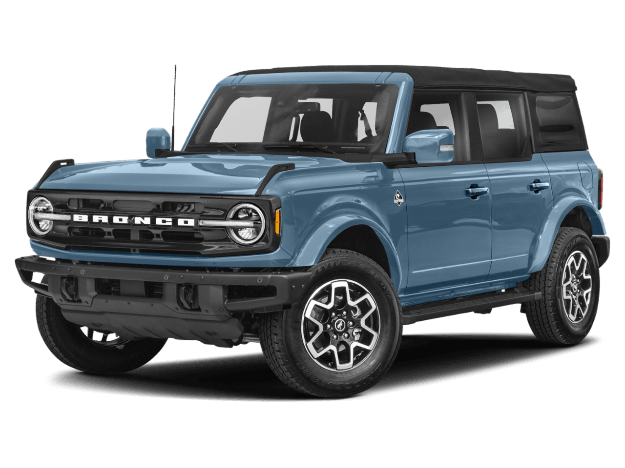 2022 Ford Bronco Outer - Front 3/4, facing to the left