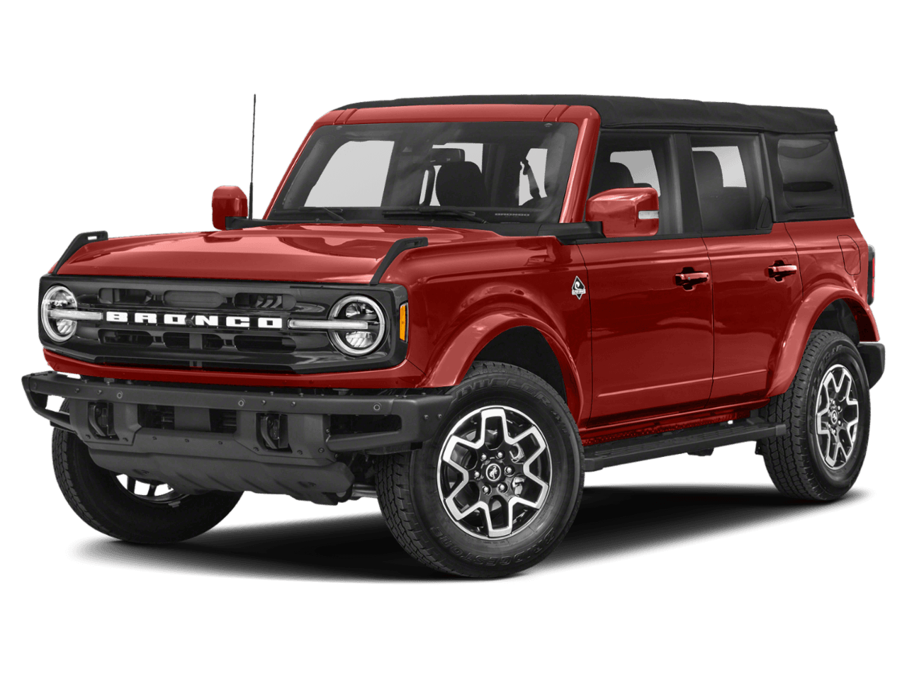 2022 Ford Bronco Outer - Front 3/4, facing to the left