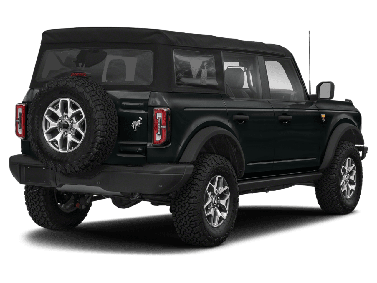 2022 Ford Bronco Badlands - Rear 3/4, facing to the right